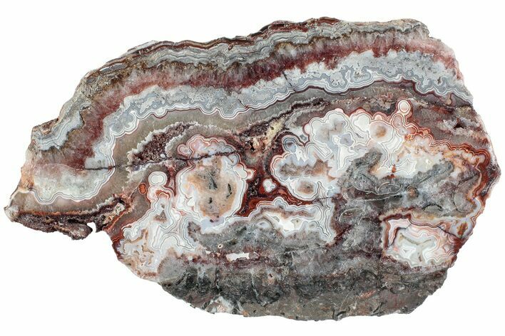 Polished Crazy Lace Agate Slab - Mexico #227616